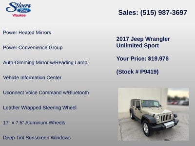 2017 Jeep Wrangler Unlimited Sport