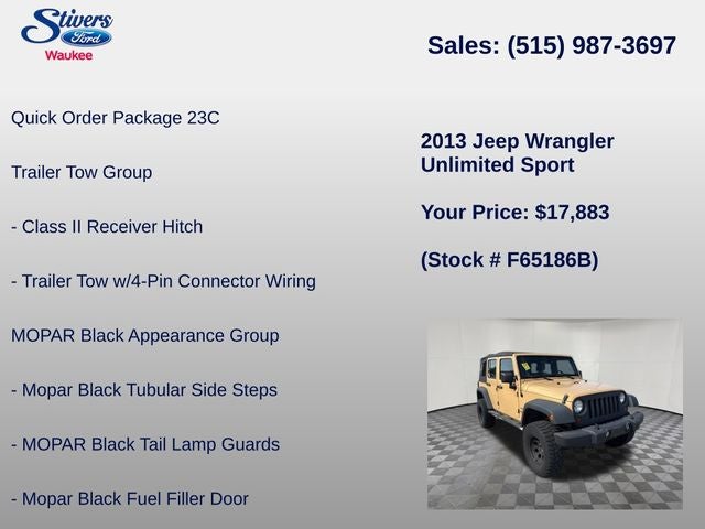 2013 Jeep Wrangler Unlimited Sport