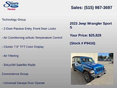 2023 Jeep Wrangler Sport S
