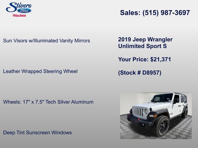 2019 Jeep Wrangler Unlimited Sport S