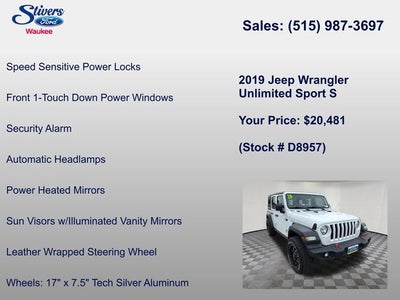 2019 Jeep Wrangler Unlimited Sport S