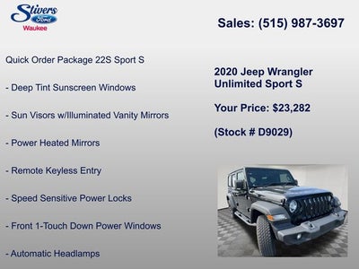 2020 Jeep Wrangler Unlimited Sport S