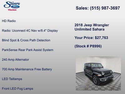 2018 Jeep Wrangler Unlimited Sahara