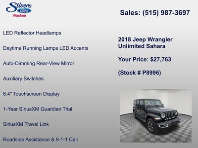 2018 Jeep Wrangler Unlimited Sahara