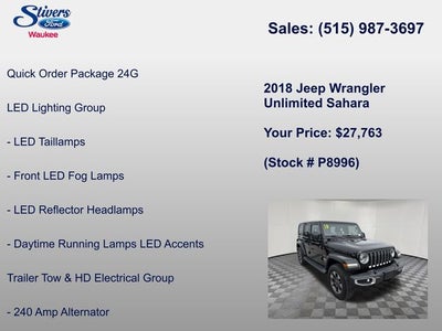 2018 Jeep Wrangler Unlimited Sahara