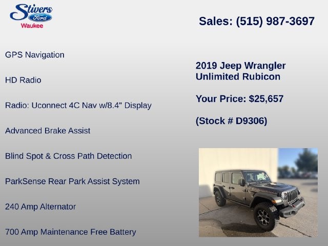 2019 Jeep Wrangler Unlimited Rubicon