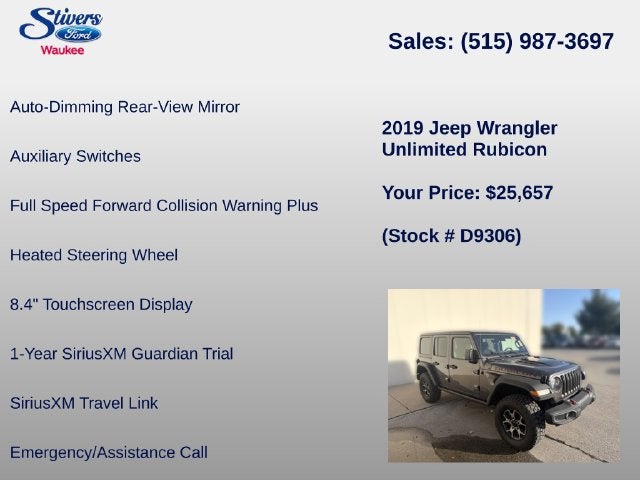 2019 Jeep Wrangler Unlimited Rubicon