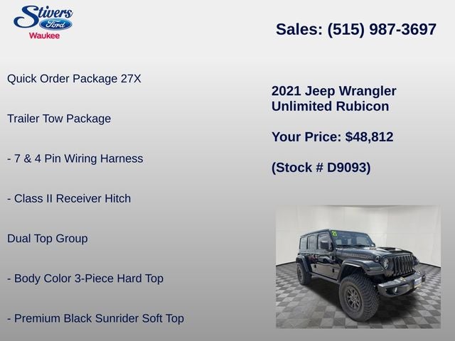 2021 Jeep Wrangler Unlimited Rubicon 392
