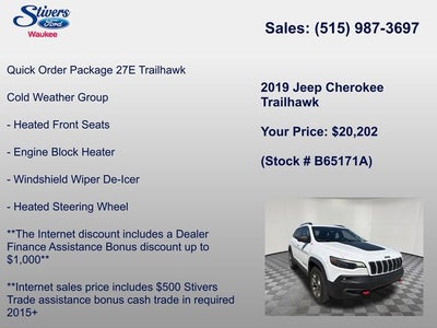 2019 Jeep Cherokee Trailhawk