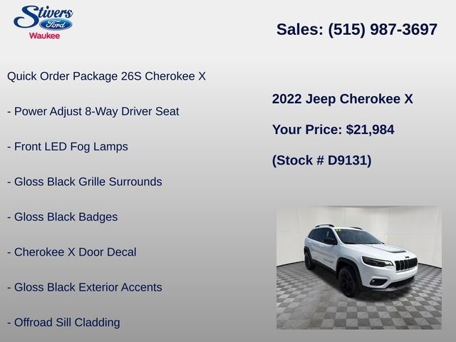 2022 Jeep Cherokee X