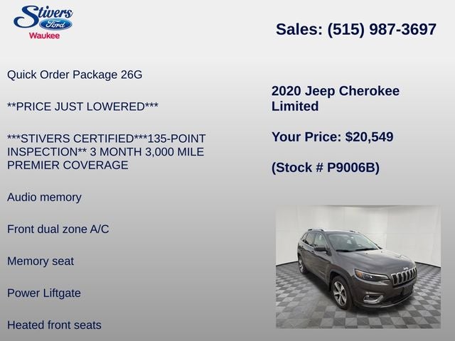 2020 Jeep Cherokee Limited