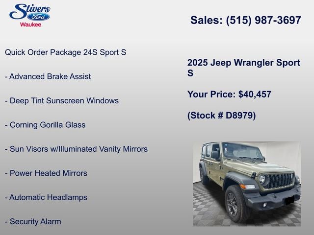 2025 Jeep Wrangler Sport S