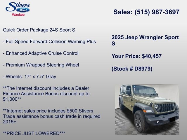2025 Jeep Wrangler Sport S
