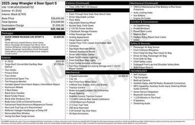 2025 Jeep Wrangler Sport S