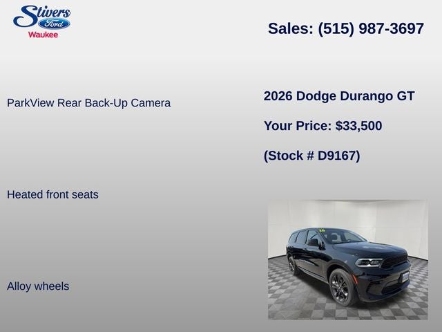 2026 Dodge Durango GT