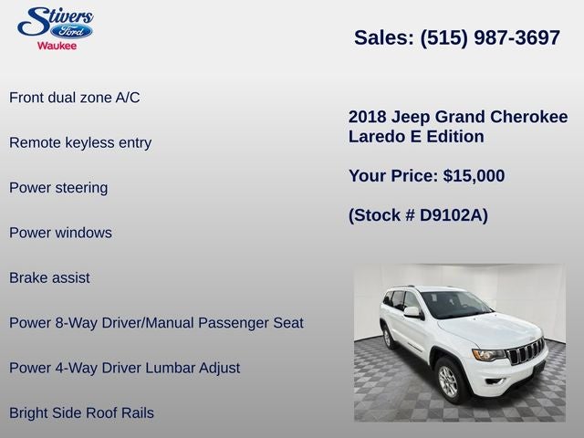 2018 Jeep Grand Cherokee Laredo E