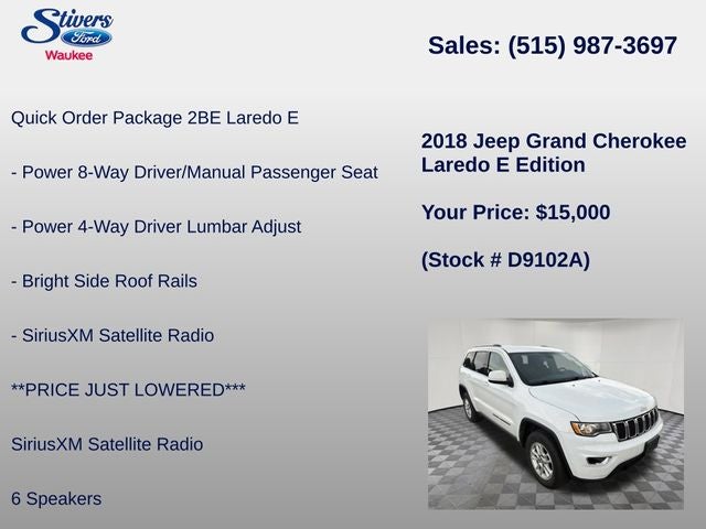 2018 Jeep Grand Cherokee Laredo E
