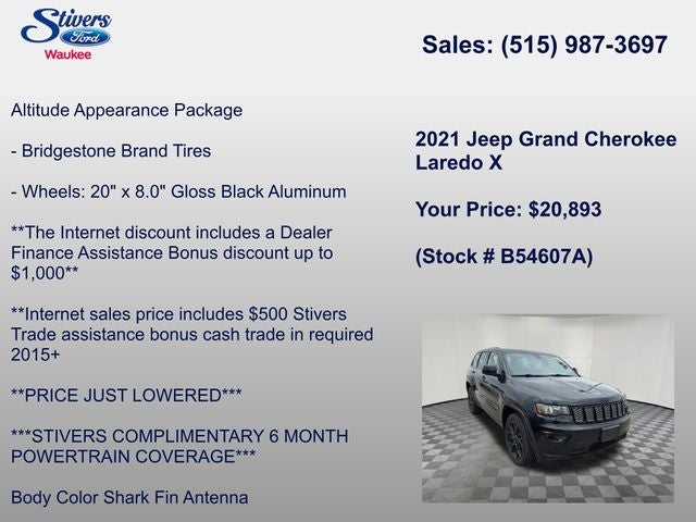 2021 Jeep Grand Cherokee Laredo X