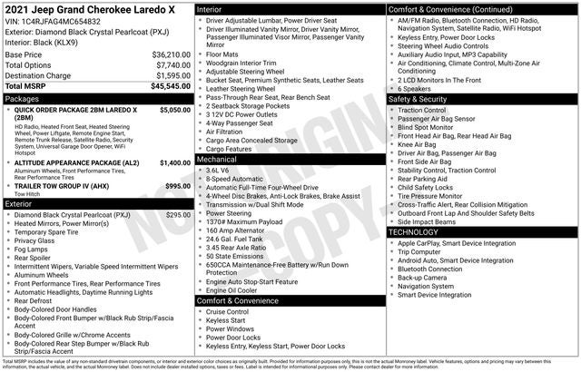 2021 Jeep Grand Cherokee Laredo X