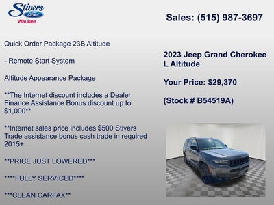 2023 Jeep Grand Cherokee L Altitude