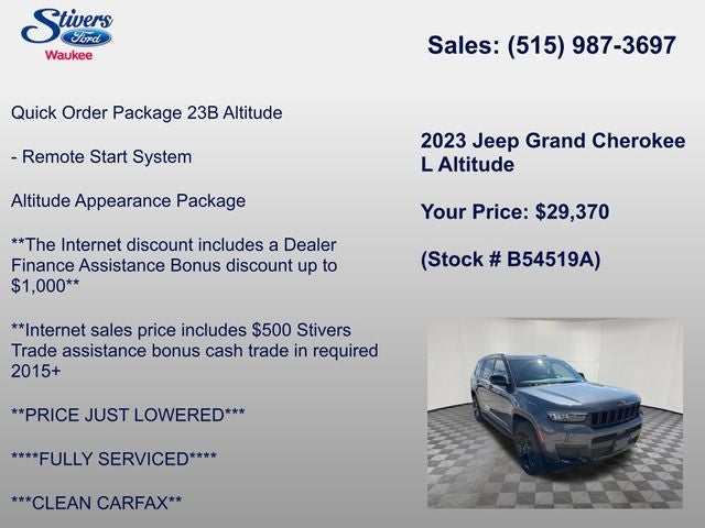 2023 Jeep Grand Cherokee L Altitude