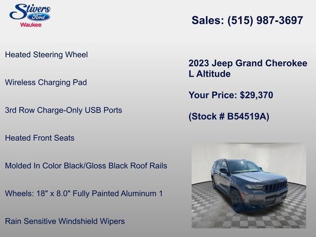 2023 Jeep Grand Cherokee L Altitude