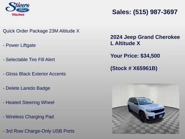 2024 Jeep Grand Cherokee L Altitude X
