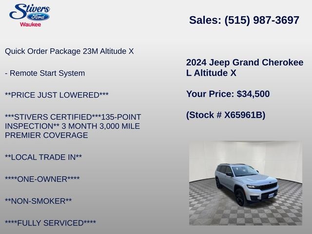 2024 Jeep Grand Cherokee L Altitude X