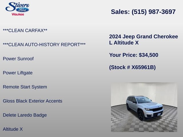 2024 Jeep Grand Cherokee L Altitude X