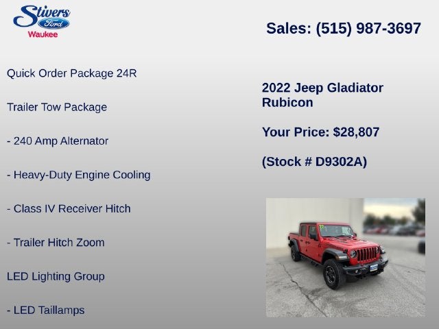 2022 Jeep Gladiator Rubicon