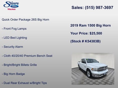 2019 RAM 1500 Classic Big Horn