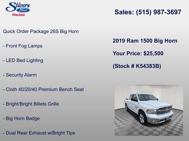 2019 RAM 1500 Classic Big Horn