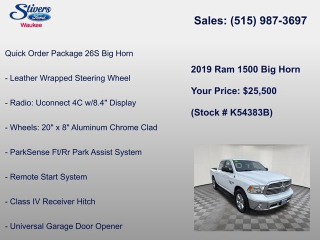 2019 RAM 1500 Classic Big Horn