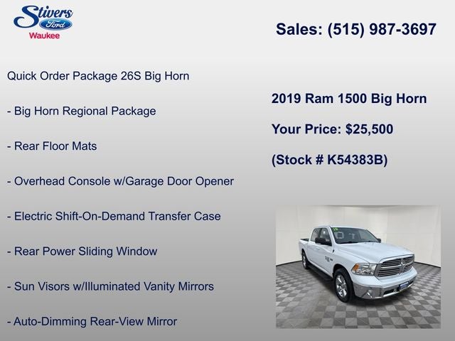 2019 RAM 1500 Classic Big Horn