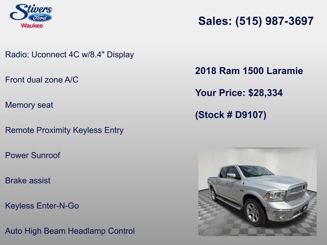 2018 RAM 1500 Laramie