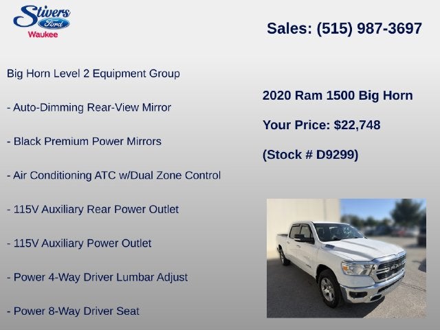 2020 RAM 1500 Big Horn/Lone Star