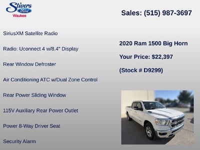 2020 RAM 1500 Big Horn/Lone Star