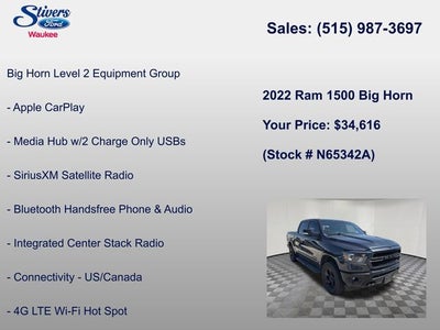 2022 RAM 1500 Big Horn/Lone Star