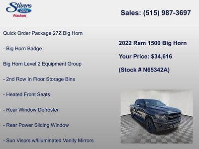2022 RAM 1500 Big Horn/Lone Star