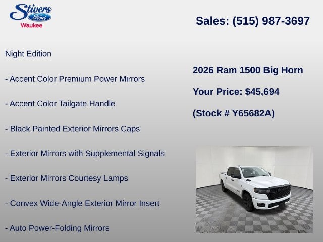 2026 RAM 1500 Big Horn/Lone Star
