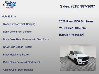 2026 RAM 1500 Big Horn/Lone Star