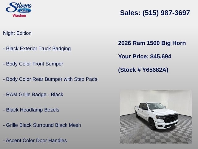 2026 RAM 1500 Big Horn/Lone Star