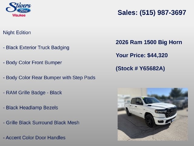 2026 RAM 1500 Big Horn/Lone Star