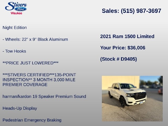 2021 RAM 1500 Limited