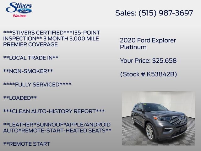 2020 Ford Explorer Platinum