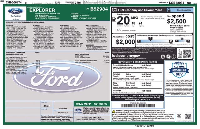 2020 Ford Explorer Platinum