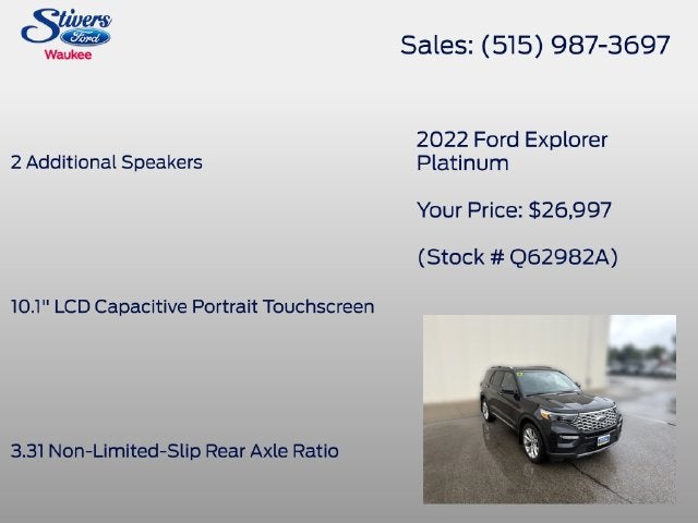 2022 Ford Explorer Platinum