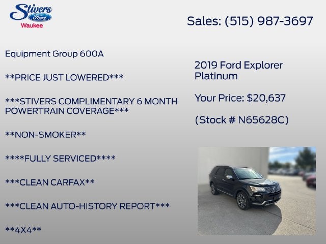 2019 Ford Explorer Platinum