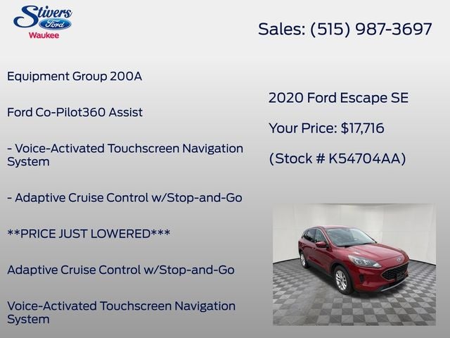 2020 Ford Escape SE