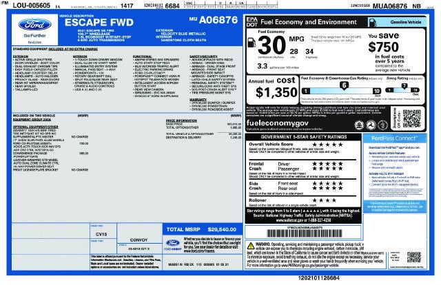 2021 Ford Escape SE